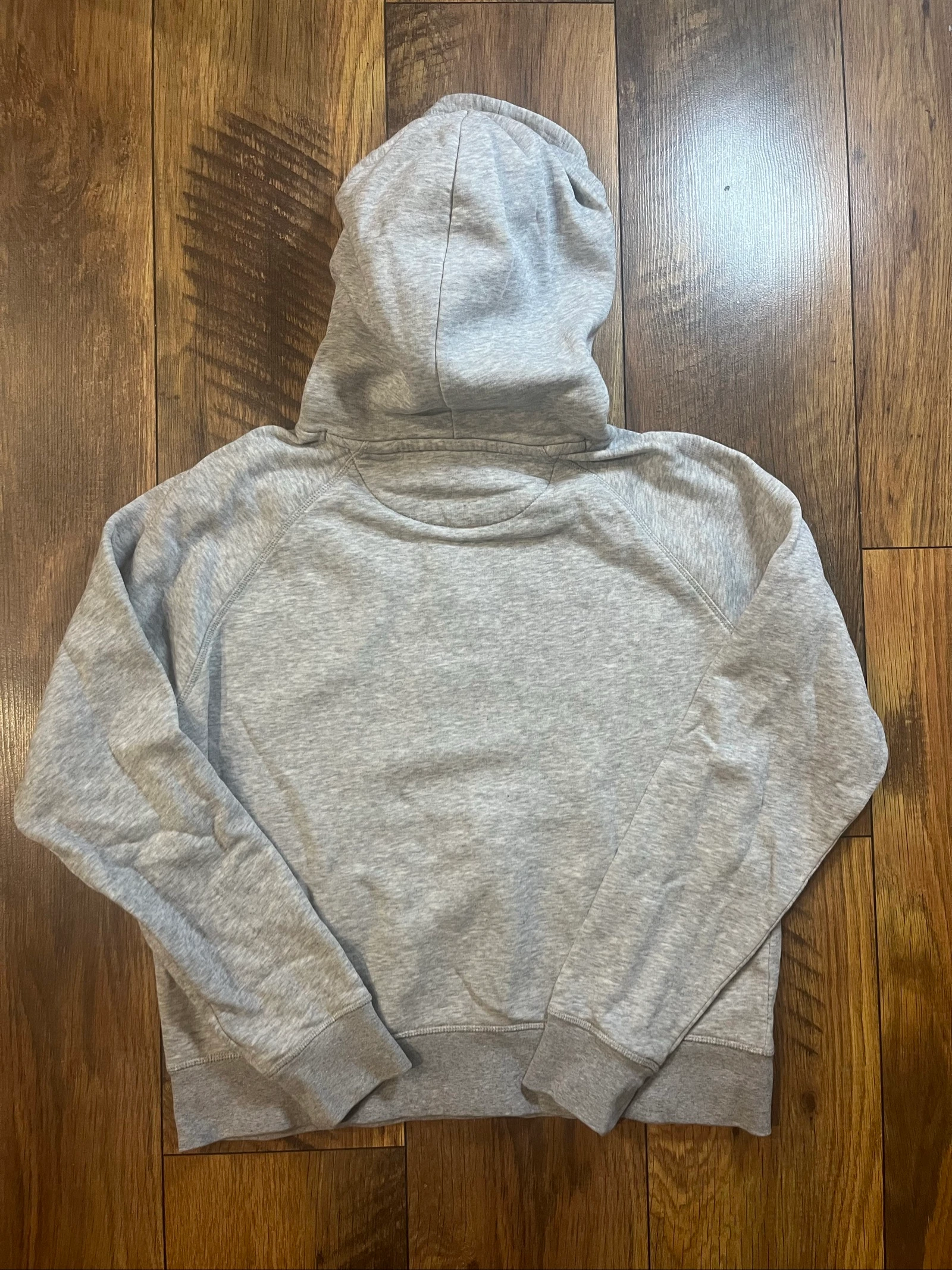 Grijze geborstelde hoodie met geborduurd shield-logo - Gant - 16jaar/XS - goede staat – photo 9